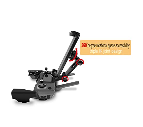 Tineer Remote Control Extended Front Holder Bracket for DJI Mavic 2 Pro Zoom/Mavic Mini/Mavic Air/Spark Drone, Support 4.6-11Inches Front Holder for Phone Tablet Mount Clip