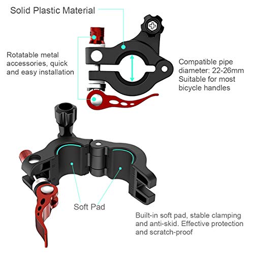 O'woda Mavic Air 2 Bicycle Remote Control Mount Bike Clip RC Holder for DJI Mavic Mini 2 / Mavic Air 2 Drone Aerial Photography Accessory
