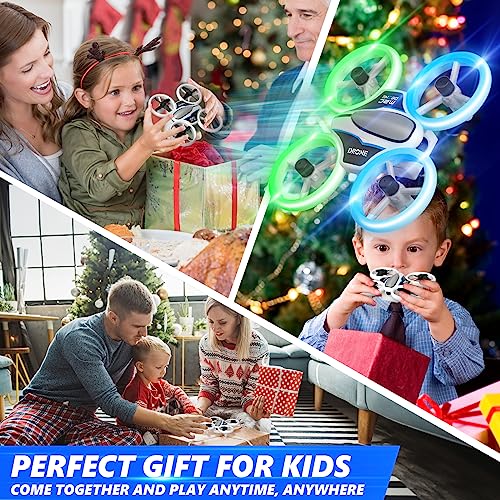 AVIALOGIC Mini Drone with Camera for Kids - 1080P HD FPV Drones Small Portable Indoor RC Quadcopter, LED Remote Control Helicopter Plane Flying Cool Toys Gifts for Teen Boys Girls Beginners