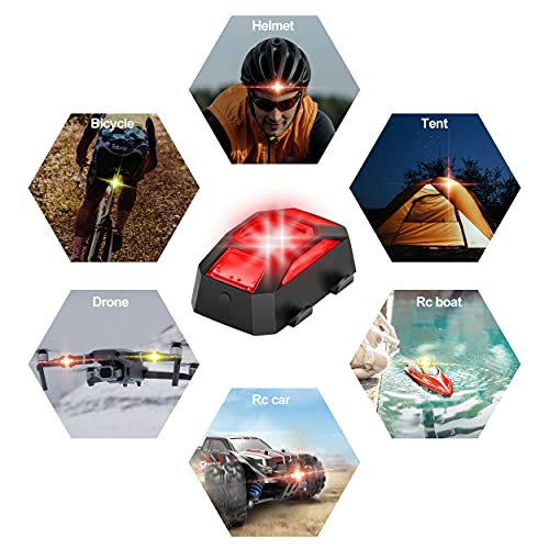 TOMAT Drone Strobe Lights FAA Anti-Collision Lighting Light Night Flight Lights with 4 Colors for DJI Mini 3 Pro/Air 2S/Mini 2/Mavic Air 2/Mavic Mini/Mavic Pro/FPV/Holy Stone Drone Quadcopters Accessories