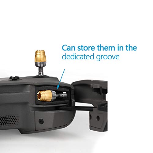 Hanatora Adjustable Remote Controller Joystick Stick for DJI Mavic Mini,Mavic Air/Mavic 2 Pro/Mavic 2 Zoom, Aluminum Alloy Metal Control Thumb Replacement Extension Accessories