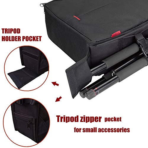 Camera Bag Waterproof Camera Backpack 16" X 13" X 5" by G-raphy with Tripod Holder for Cameras ,Lenses, Flashes and Other Accessories