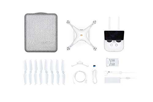 DJI Phantom 4 Pro Plus V2.0 - Drone Quadcopter UAV with 20MP Camera 1" CMOS Sensor 4K H.265 Video 3-Axis Gimbal, Remote Controller with 5.5" Screen, White (CP.PT.00000234.01)