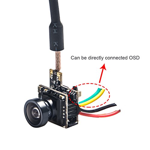 Wolfwhoop WT07 Micro 5.8GHz 25mW FPV Transmitter and 600TVL Camera with OSD Interface for FPV Quadcopter Drone