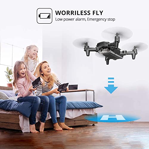 DEERC Kids Drone with 720P HD FPV Camera, Remote Control Toys Gifts for Boys Girls, Drones for Kids with Altitude Hold, Headless Mode, One Key Start Speed Adjustment,3D Flips