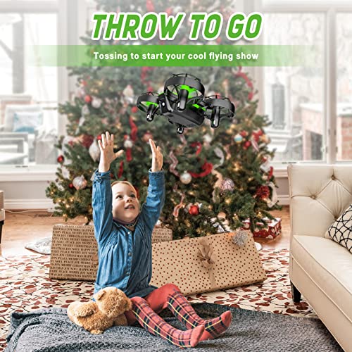 Mini Drones for Kids,PATIKUIN S100 RC Drone with Emergency Stop for Beginners,Nano RC Helicopter Quadcopter with Auto Hovering 3D Flip Remote Control Headless Mode 3 Batteries Gift Choice for Boys and Girls
