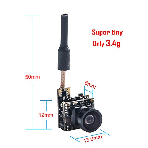Wolfwhoop WT07 Micro 5.8GHz 25mW FPV Transmitter and 600TVL Camera with OSD Interface for FPV Quadcopter Drone