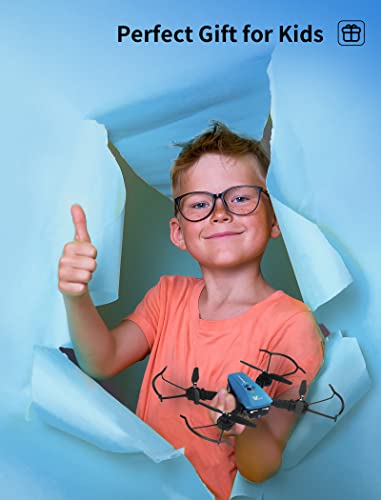 Drones with Camera for Adults/Kids/Beginners - ATTOP Folable 1080P FPV Drone with Camera Gift Ideas Drones for Kids with 1 Key Fly/Land/Return Design Drones for Adults with 360Â° Flips/3 Speeds/55 Yard Flight Range RC Drone with Voice/Gesture/Gravity Cont