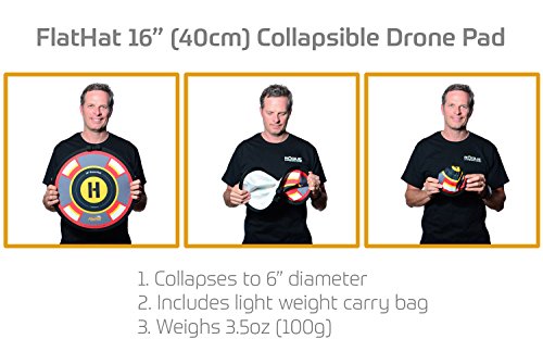 FlatHat 16" (40cm) Collapsible Drone Landing Pad