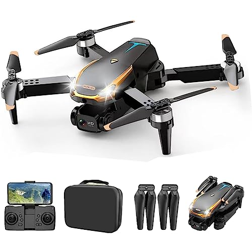 ZZKHGo Mini Drone with 1080P Dual HD Camera - Drones for Adults with Carrying Case, Foldable Remote Control Toys Gifts Small Drones for Kids, One Key Start, Altitude Hold, Headless Mode