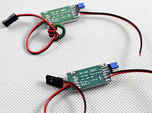 Hobbywing 5V Switch-Mode-UBEC for Rc Helicopter, Airplane, Quadcopter, Rc Cars, Runcamera, Raspery Pi Power Supply 3-5A - Pack of 2 - HOBBYMATE