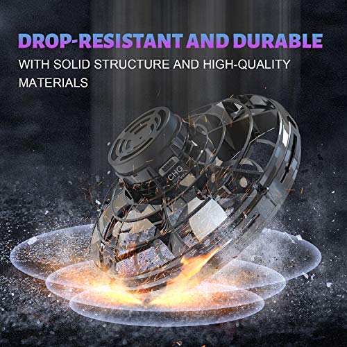 Hand Operated Drones for Kids or Adults, Flying Spinner Mini Drones, 360Â° Rotation Flying Ball Drones with Shinning LED Lights, Small UFO Toys for Indoor Outdoor Boys Girls Gift