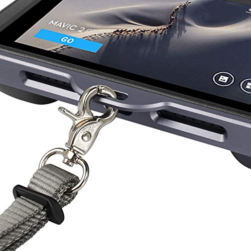 SYMIK Neck Strap Aluminum Bracket and Neck Strap (Lanyard) Combo for DJI Smart Controller; Works with Mavic Air 2, Mavic Mini 2, Mavic 2 Pro/Zoom Drone with Smart Controller