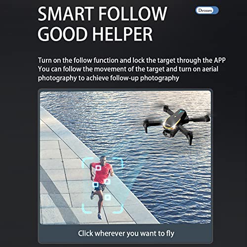 ZZKHGo Mini Drone with 1080P Dual HD Camera - Drones for Adults with Carrying Case, Foldable Remote Control Toys Gifts Small Drones for Kids, One Key Start, Altitude Hold, Headless Mode