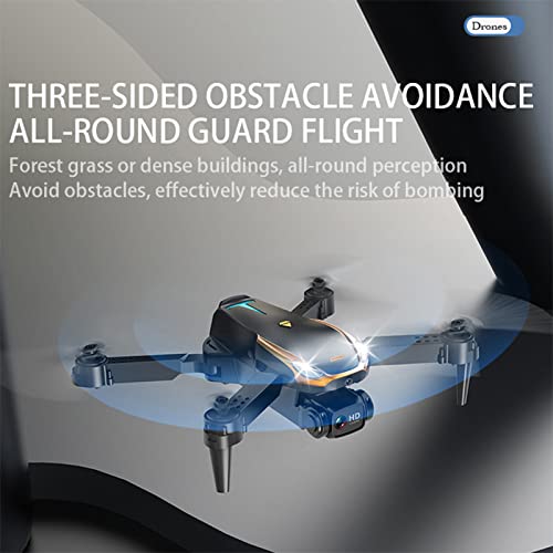 ZZKHGo Mini Drone with 1080P Dual HD Camera - Drones for Adults with Carrying Case, Foldable Remote Control Toys Gifts Small Drones for Kids, One Key Start, Altitude Hold, Headless Mode