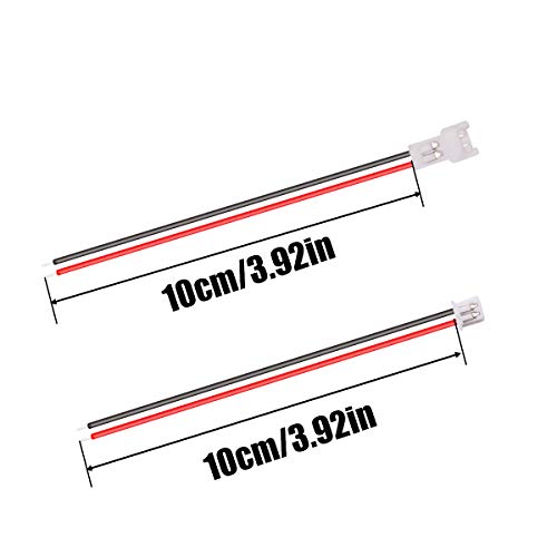 smseace 25pair 26AWG JST 1.25mm 2pin Wire Connectors 100mm cable for indoor 3D plane twinkle light LED belt light sm connections JST-1.25mm-25