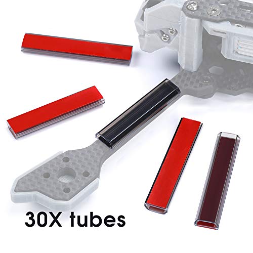 NIDICI Motor Wire Covers Protector Cable Management Tube for Quad Motors Used in FPV Race Drone Frame Freestyle Frame (30pcs)