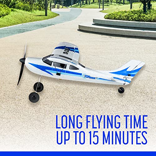 Top Race Rc Plane 3 Channel Remote Control Airplane Ready to Fly Rc Planes for Adults, Easy & Ready to Fly, Great Gift Toy for Adults or Advanced Kids, Upgraded with Propeller Saver (TR-C285G)
