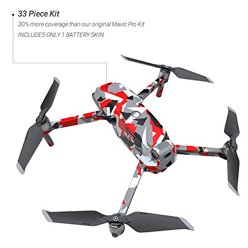 Signal Decal Kit for DJI Mavic 2/Zoom Drone - Includes 1 x Drone/Battery Skin + Controller Skin