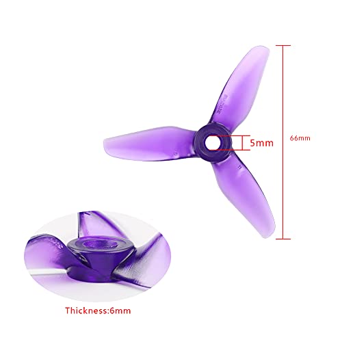 16pcs HQProp 3x4x3V1S Tri-Blade Propeller 3 inch Props for RC FPV Drone Quadcopter (4sets, Mix Color)