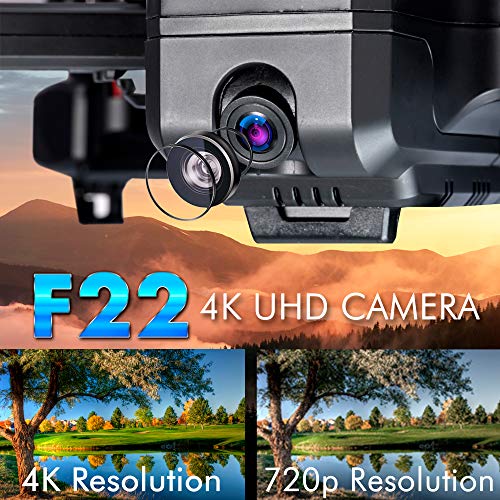 Contixo F22 Plus Foldable GPS Drone with Camera for Adults - 40 Mins Max Flight Time - 1080p HD FPV Gimbal Quadcopter - Multiple GPS Functions for all experience levels - 2 Batteries and Carrying Case