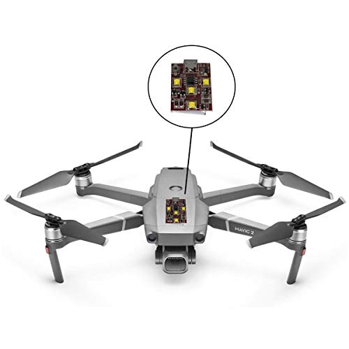 Firehouse Technology "Arc II White Four Strobe Light System Approved FAA 107.29 for Night Flights Drone Quadcopter UAS DJI Inspire 1 2 Phantom Mavic Pro AIR Typhoon H Yuneec Matrice