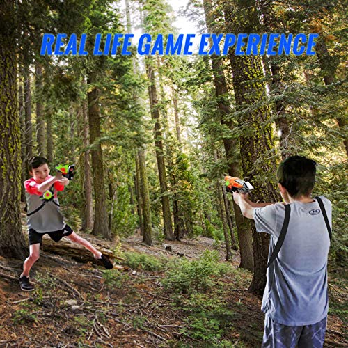 HISTOYE Lazer Laser Tag for Kids Adults Laser Tag Sets with Gun and Vest Laser Guns Toys for 5 6 7 8 9 10 11+ Year Old Boys Girls Age up Party 2 Multiplayers Indoor Outdoor Battle Games