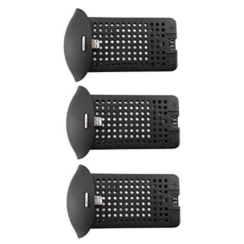 Fytoo 3PCS 3.7V 500mah Lithium Battery for SYMA X23 X23W Quadcopter Accessories Drone Spare Parts Battery (Black)