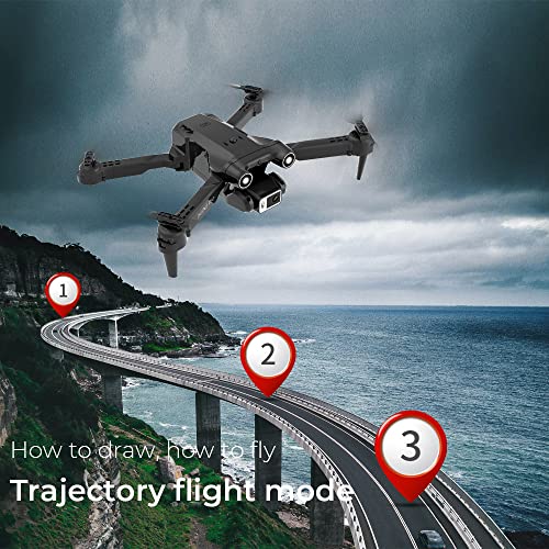 DENKLUR Drone with Camera for Adults Beginners, 1080P HD FPV Drones with Altitude Hold, Foldable RC Quadcopter Toys Gifts for Kids with One Key Start, 3D Flips, 2 Batteries 22 Mins, 3 Speeds
