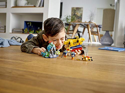 LEGO City Ocean Exploration Submarine 60264, with Toy Submarine, Coral Reef Setting, Underwater Drone, Glow in The Dark Anglerfish Figure and 4 Explorer Minifigures, New 2020 (286 Pieces)