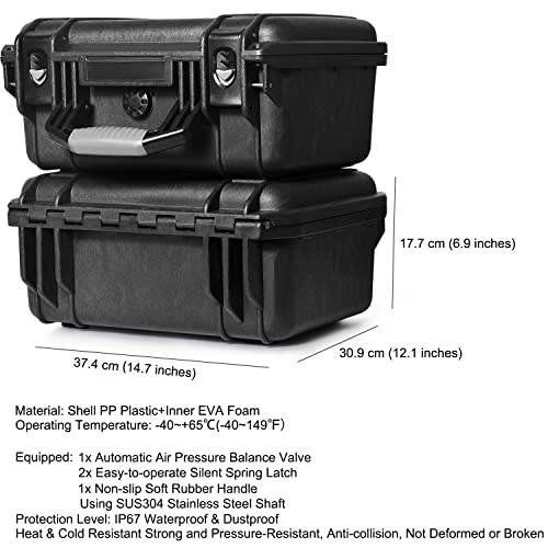 LEKUFEE Hard Carrying Case Compatible with DJI Air 2S Drone/Mavic Air 2 Drone Combo Quadcopter and New DJI RC Pro or DJI Smart Controller and DJI Mavic Air 2 Drone Accessories (Only Black Case)