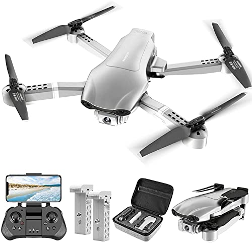 4DRC F3 GPS Drone 4K with FPV Camera Live Video,Foldable Drone for Adults,RC Quadcopter for Beginners,with Auto Return Home, Follow Me,Dual Cameras,Waypoints, Long Control Range,1 Extra Battery+Pack