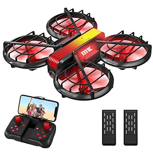 Mini Drone with Camera for Kids Adults,Cool Toys Gifts for Boys Girls Teenagers,FPV Skyquad Drone Small Hobby RC Quadcopter with Headless Mode,360Â° Flip and Propeller Full Protect for Beginners