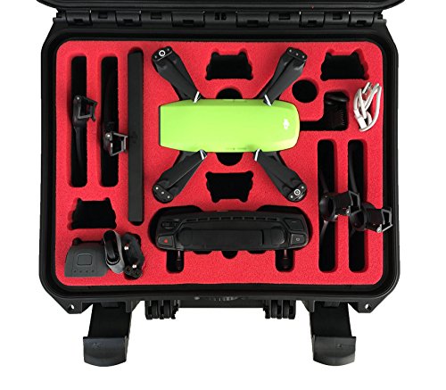 Professional Carrying Case for DJI Spark with Space for 6 Batteries and Much More Accessories (Spark Explorer)