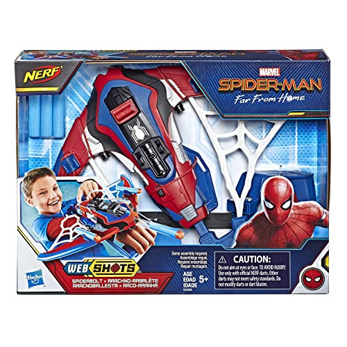 Spider-Man Web Shots Spiderbolt Nerf Powered Blaster Toy for Kids Ages 5 & Up