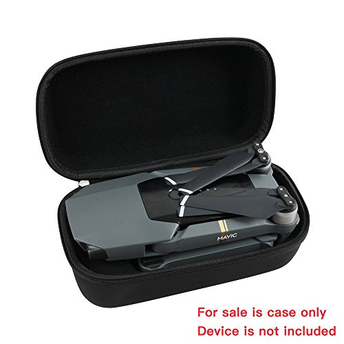 Hermitshell Hard Travel Case Fits DJI Mavic Pro Foldable Drone Body + Remote Controller Transmitter + 3 Batteries