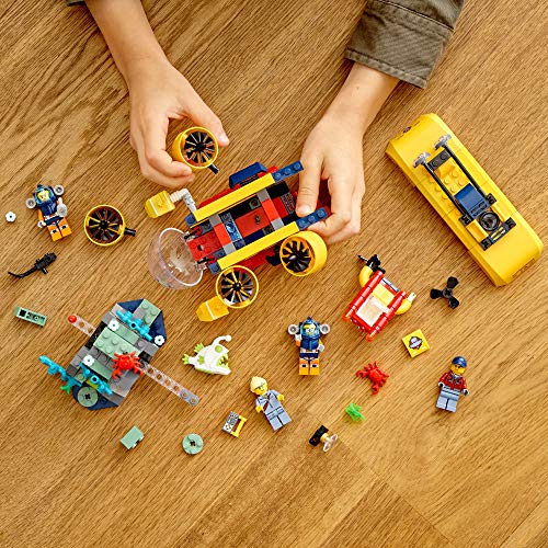 LEGO City Ocean Exploration Submarine 60264, with Toy Submarine, Coral Reef Setting, Underwater Drone, Glow in The Dark Anglerfish Figure and 4 Explorer Minifigures, New 2020 (286 Pieces)