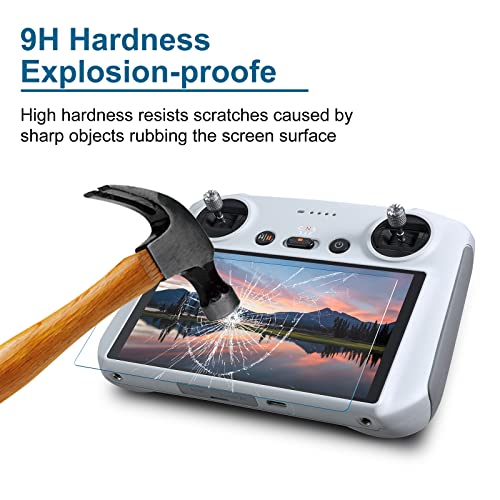 Skyreat Mini 3 Pro Screen Protector Compatible with DJI RC Remote Controller Accessories, 9H Hardness Anti-Scratch Tempered Glass for DJI Mini 3 Pro Accessories (2-Pack)â¦