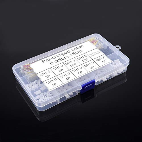 Readytosky Pre-Crimped Cables Silicone 15cm Wire and SH1.0 Connectors for SPRacing F3 Omnibus F4 Pro F7 Flight Controller