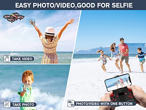 Mini Drone with Camera for Kids Adults,Cool Toys Gifts for Boys Girls Teenagers,FPV Skyquad Drone Small Hobby RC Quadcopter with Headless Mode,360Â° Flip and Propeller Full Protect for Beginners