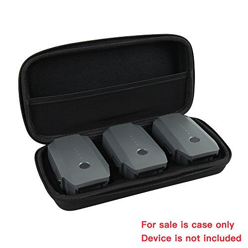 Hermitshell Hard Travel Case Fits DJI Mavic Pro Foldable Drone Body + Remote Controller Transmitter + 3 Batteries