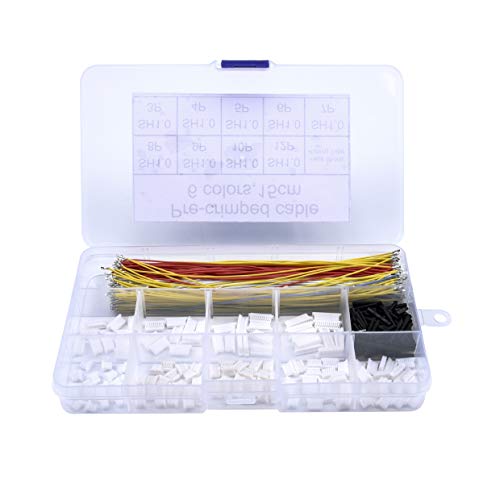 Readytosky Pre-Crimped Cables Silicone 15cm Wire and SH1.0 Connectors for SPRacing F3 Omnibus F4 Pro F7 Flight Controller