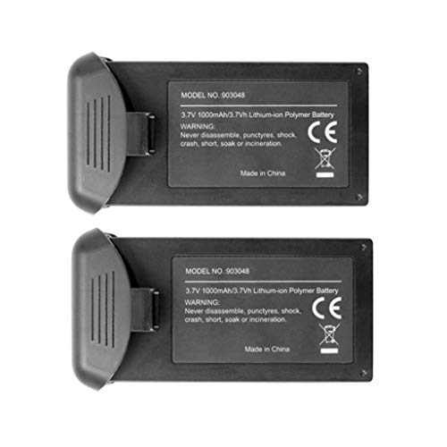 Fytoo 2PCS 3.7V 1000mah Lithium Battery for HS110D Aerial Photography Quadcopter Accessories Remote Control Drone Battery