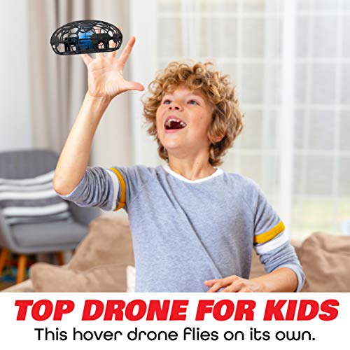 Force1 Scoot XL Hand Drones for Kids - Flying Ball Drone, Kids Drone, Flying Toys for Boys and Girls (Black)