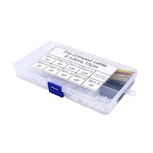 Readytosky Pre-Crimped Cables Silicone 15cm Wire and SH1.0 Connectors for SPRacing F3 Omnibus F4 Pro F7 Flight Controller