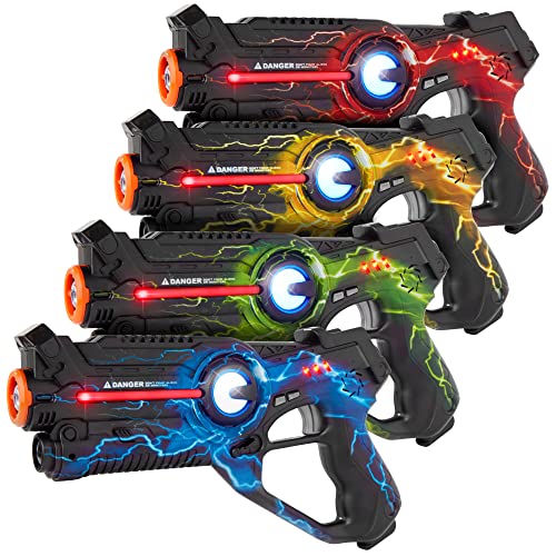 Best Choice Products Kids Laser Tag Set w/ Multiplayer Mode, 4 Pack