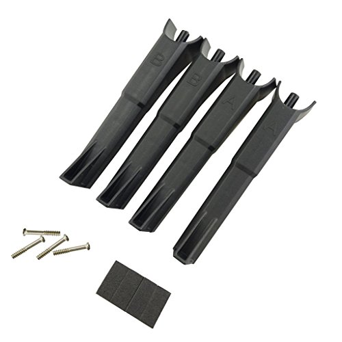 Fytoo Accessories Landing Gear for MJX B2C B2W Bugs 2 D80 F18 F200SE Bushless Four-axis Aircrft Upgrade Parts RC Quadcopter Drone Landing Skid (Black)