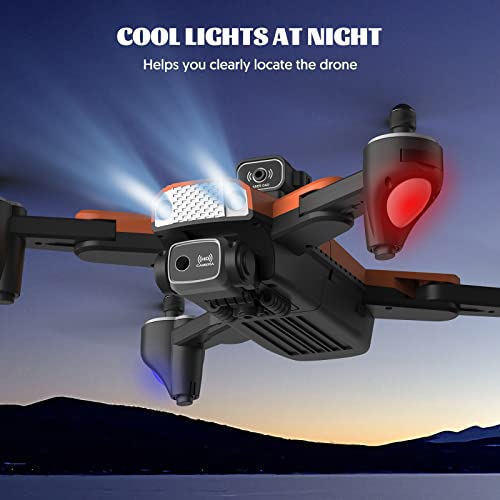 Drones with Camera for Adults, Mini Drone for Kids Age 8-12, Beginners RC Quadcopter FPV Video Cool Ideas Boys Toys Gifts 10-12 Years Old Teenage, Obstacle Avoidance, One Key Take Off/Landing, Optical Flow Positioning