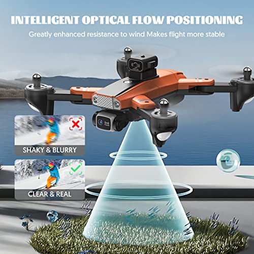 Drones with Camera for Adults, Mini Drone for Kids Age 8-12, Beginners RC Quadcopter FPV Video Cool Ideas Boys Toys Gifts 10-12 Years Old Teenage, Obstacle Avoidance, One Key Take Off/Landing, Optical Flow Positioning