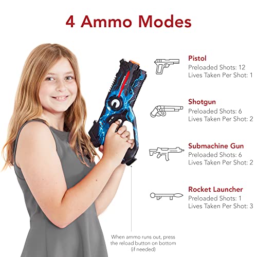 Best Choice Products Kids Laser Tag Set w/ Multiplayer Mode, 4 Pack